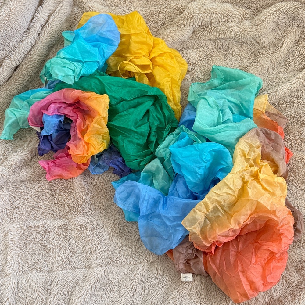 Set of 6 Playsiks by Sarah’s Silks (2LG, 4SM)